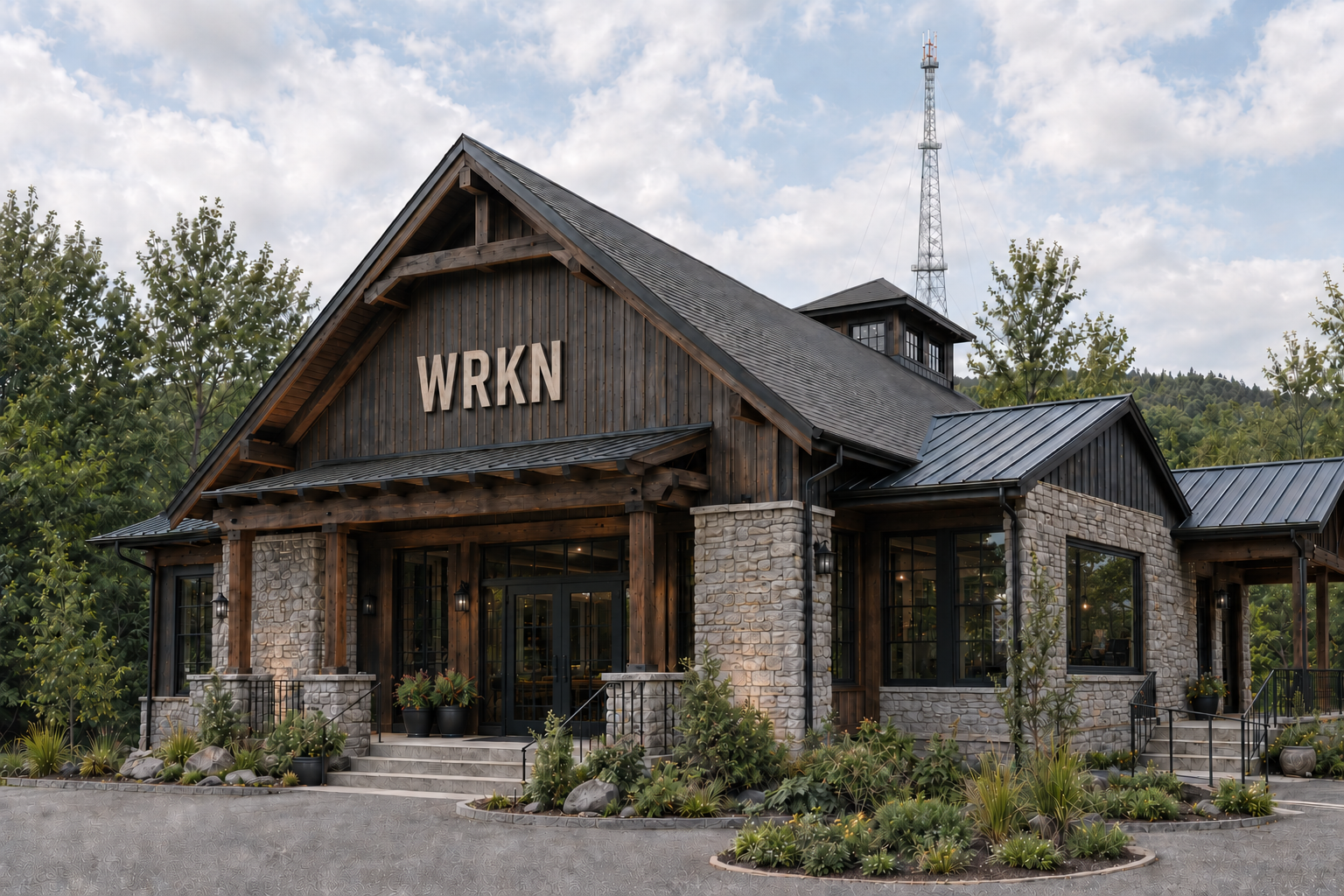 The current WRKN building in Sandy Hook, Connecticut